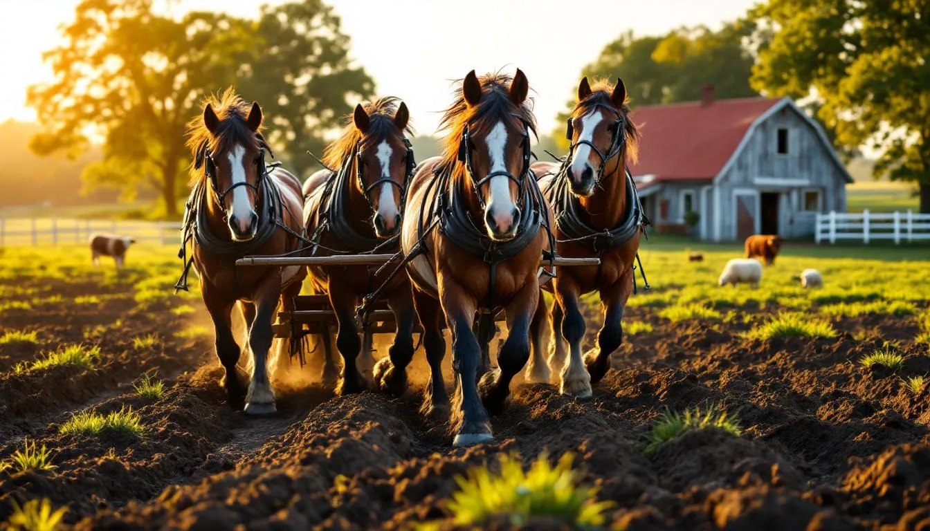 Chevaux de trait : comment ces géants renforcent agriculture et écologie aujourd’hui