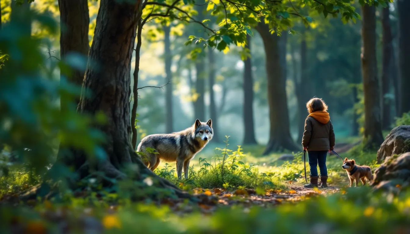 Croiser un loup ? 5 gestes immédiats pour protéger enfants et chiens