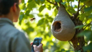 Nid de frelon asiatique : une procédure sécurisée pour la gestion